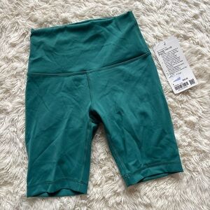 Lululemon Athletica Teal Bike Shorts